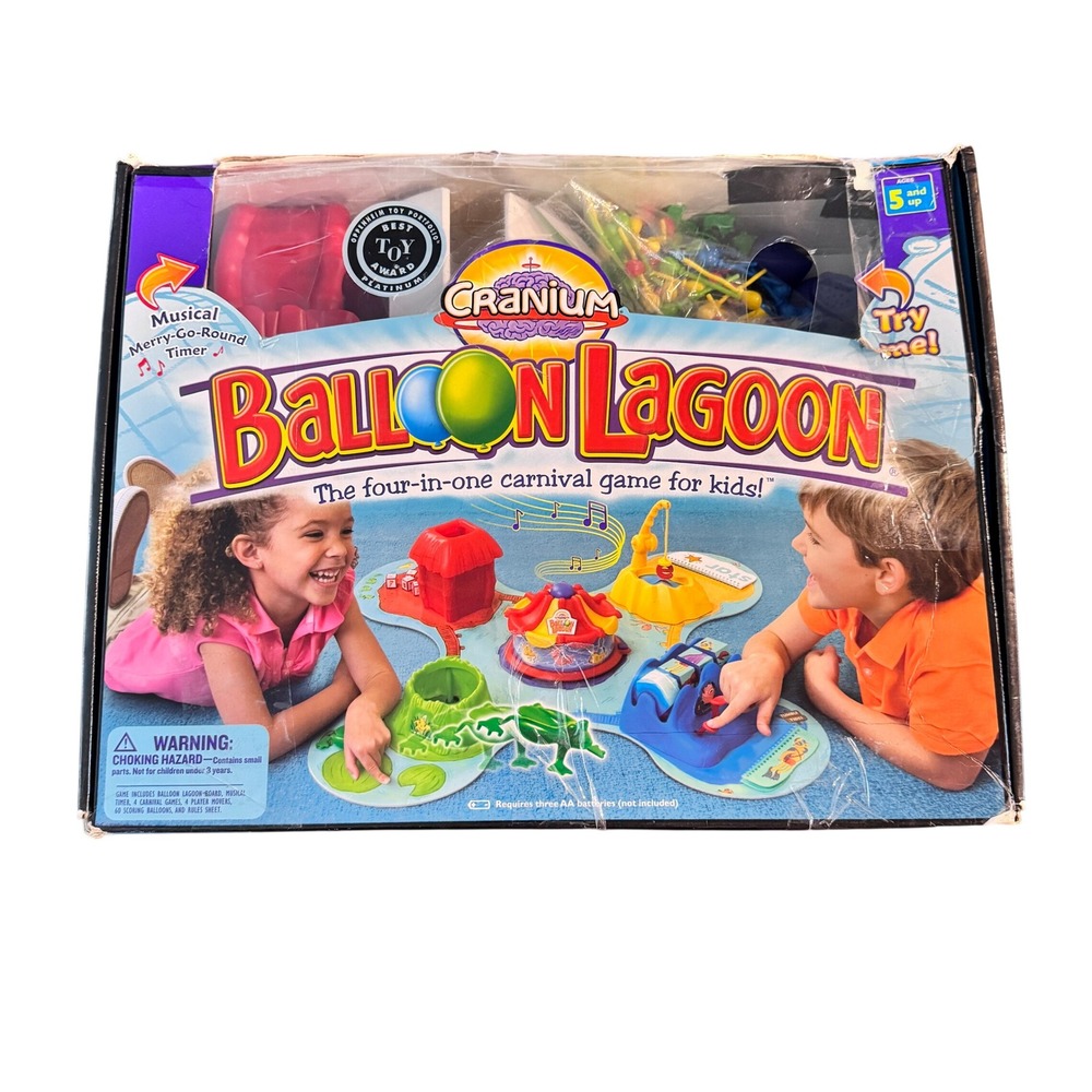 Cranium Balloon Lagoon The Four in‎ One Carnival Game for Kids complete